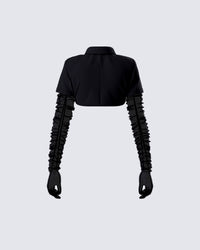 Sora Black Shirt & Gloves