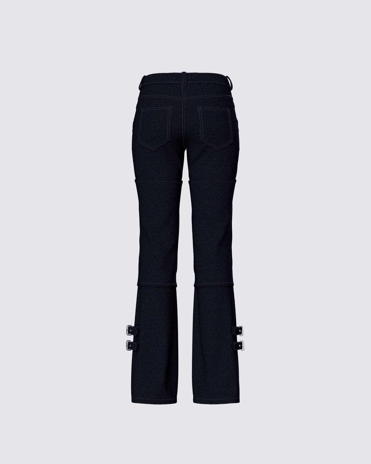 Serenity Black Denim Buckle Jean