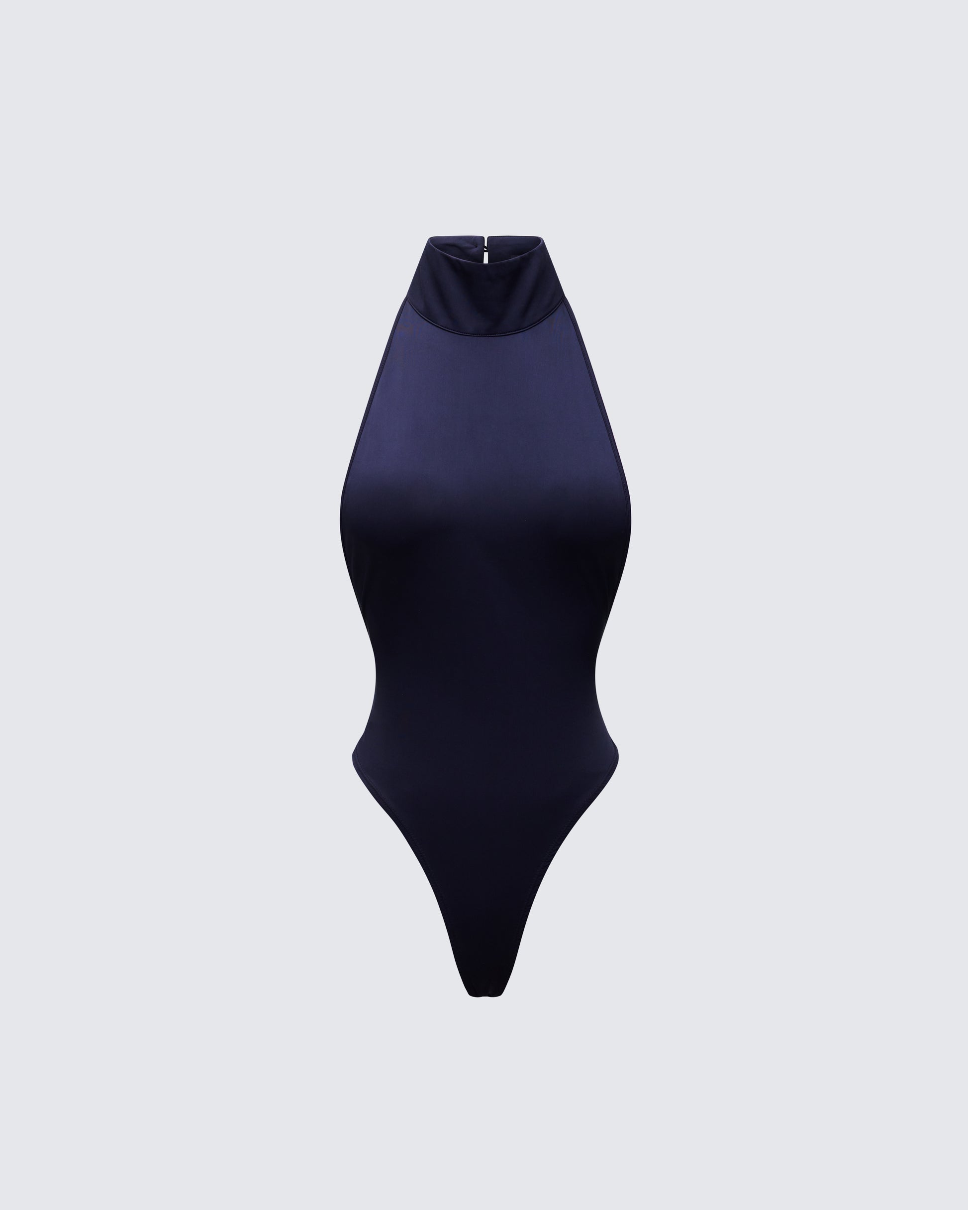 Salem Black Jersey Halter Bodysuit product front