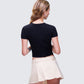 Swara Black Slogan Baby Tee
