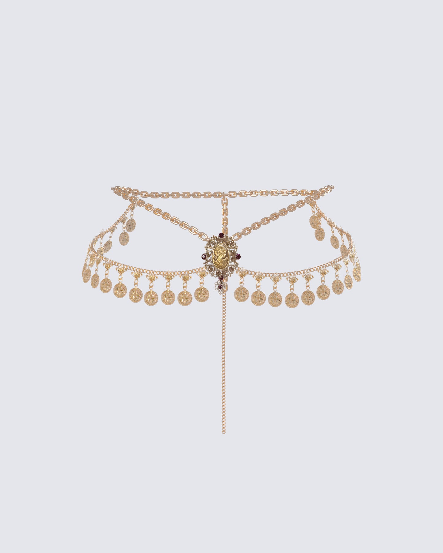 Zana Gold Metal Coin Belt