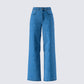 Sara Blue Denim Wide Leg Jean