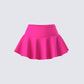 Pippa Pink Ruffle Tiered Skort