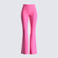 Maro Pink High Rise Wide Leg Pant