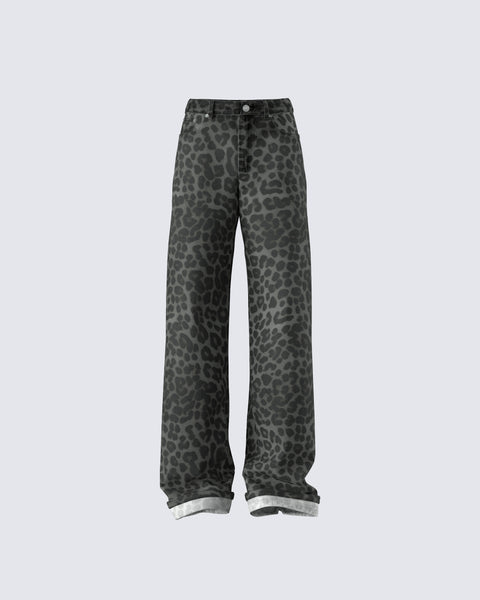 【KOOLOSET】Lazy Leopard Banding Pants bando-3p-le-bon-arc-pants-