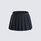 Supriya Black Pleated Mini Skirt
