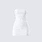 Maxine White Jersey Tube Dress