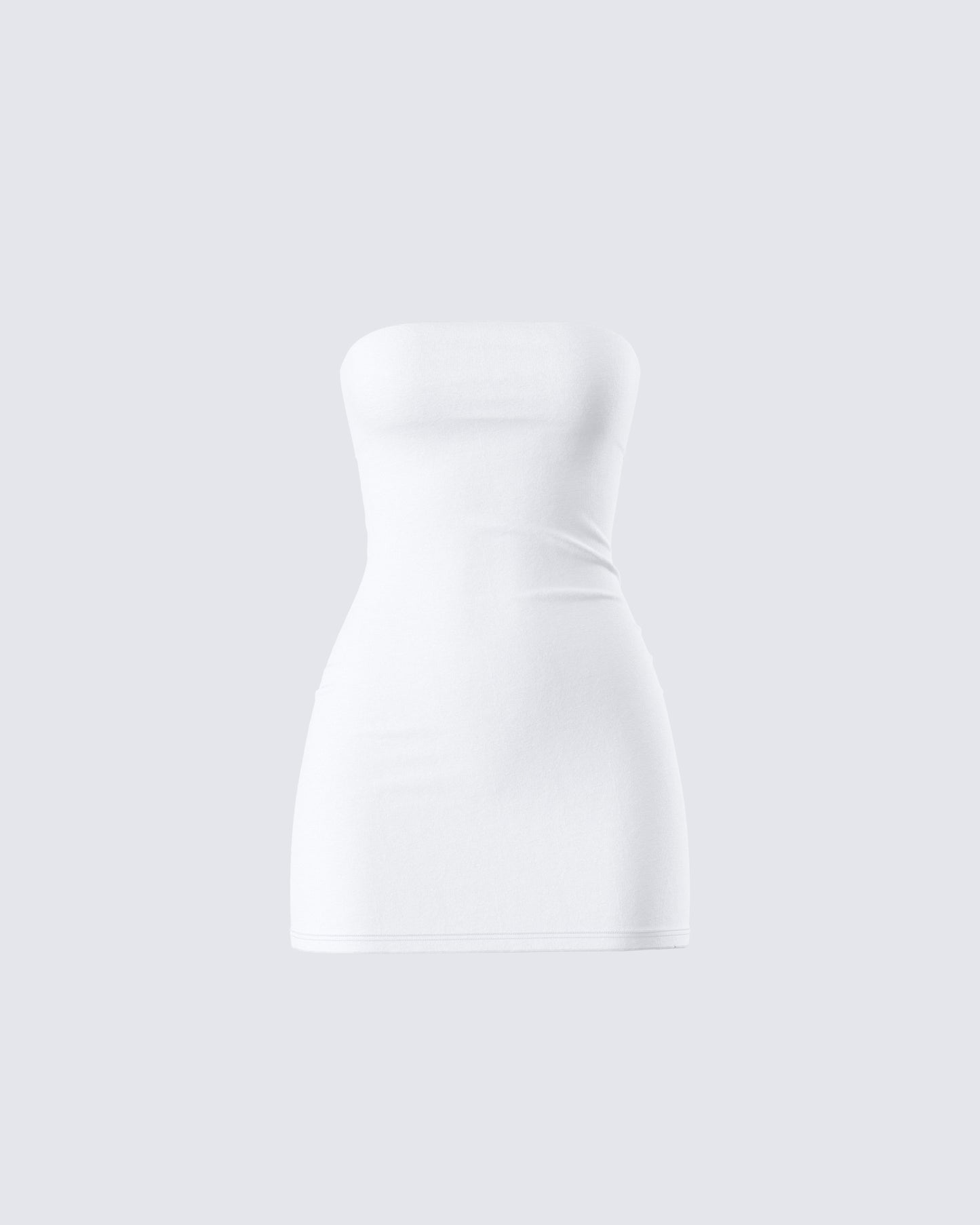 Maxine White Jersey Tube Dress