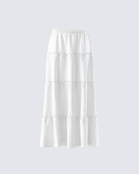 スカート Ballerina pure tiered skirt (white) Ballerina pure tiered skirt white