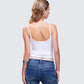 Atara White Slogan Cami Top