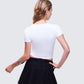Swara White Slogan Baby Tee