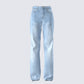 Zo Blue Denim Straight Leg Jean