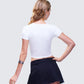 Hema White Slogan Baby Tee