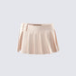 Tina Tan Pleated Mini Skirt