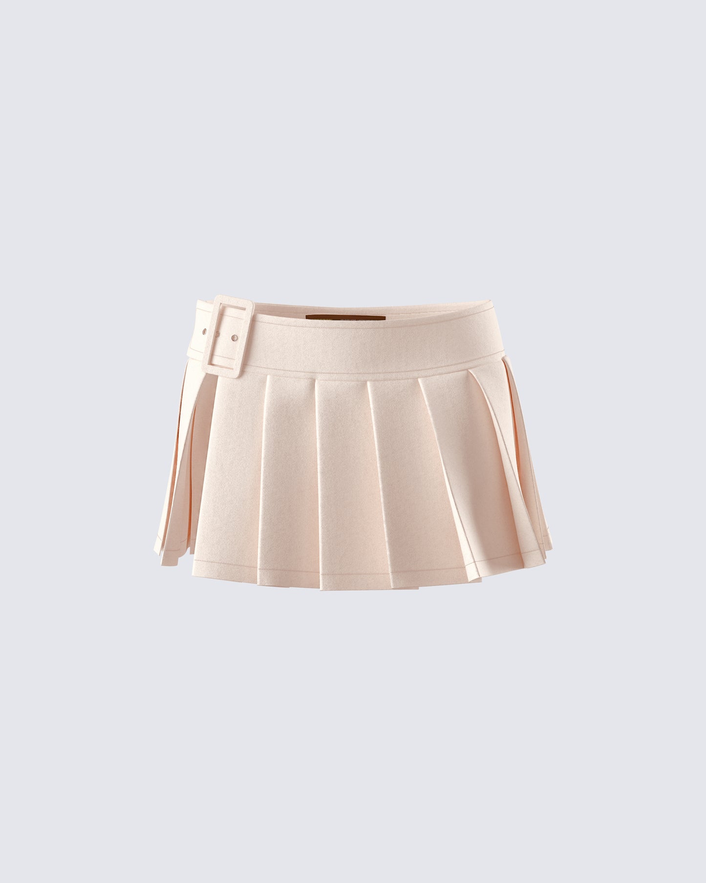 Tina Tan Pleated Mini Skirt