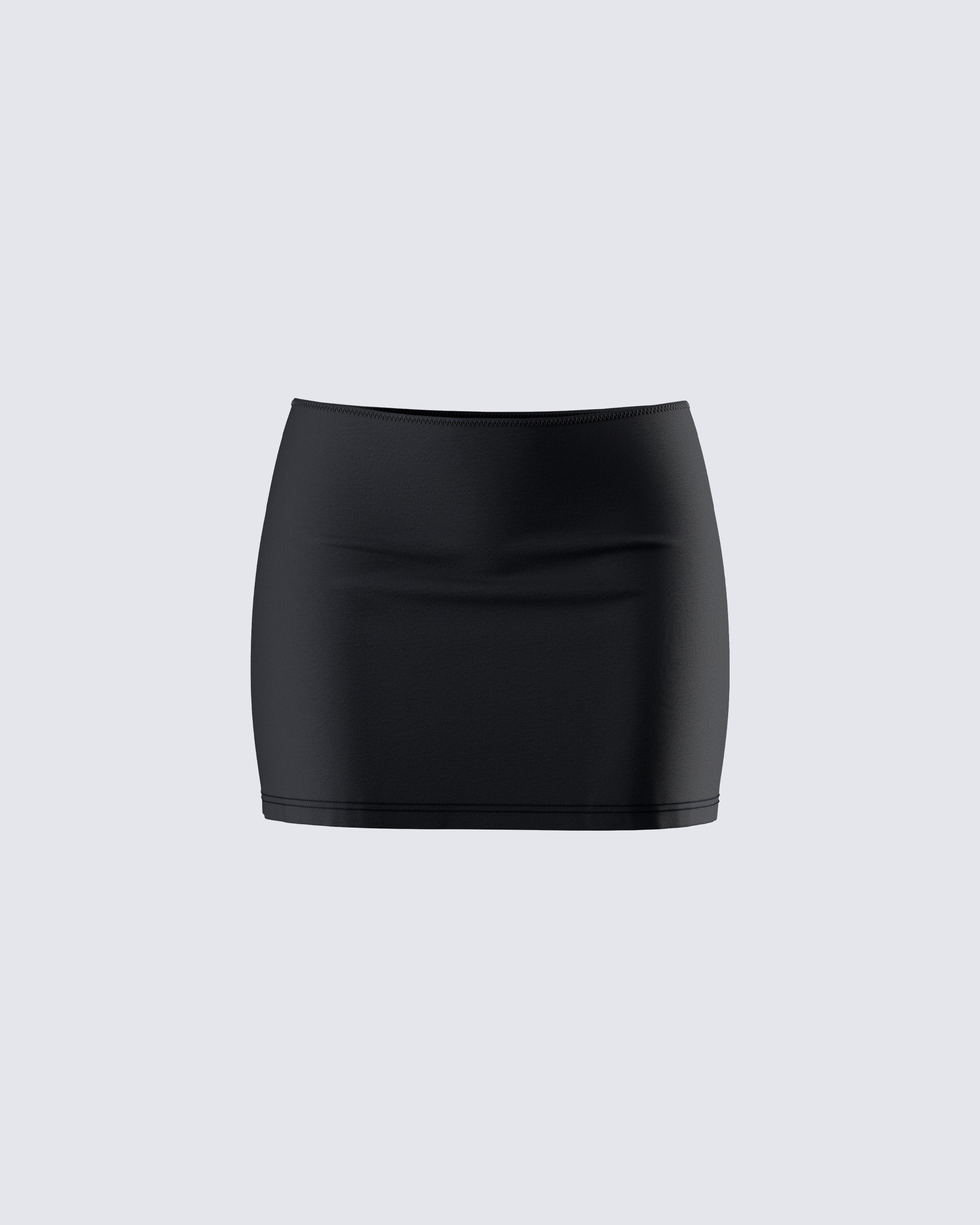 Monika Black Micro Mini Skirt – FINESSE