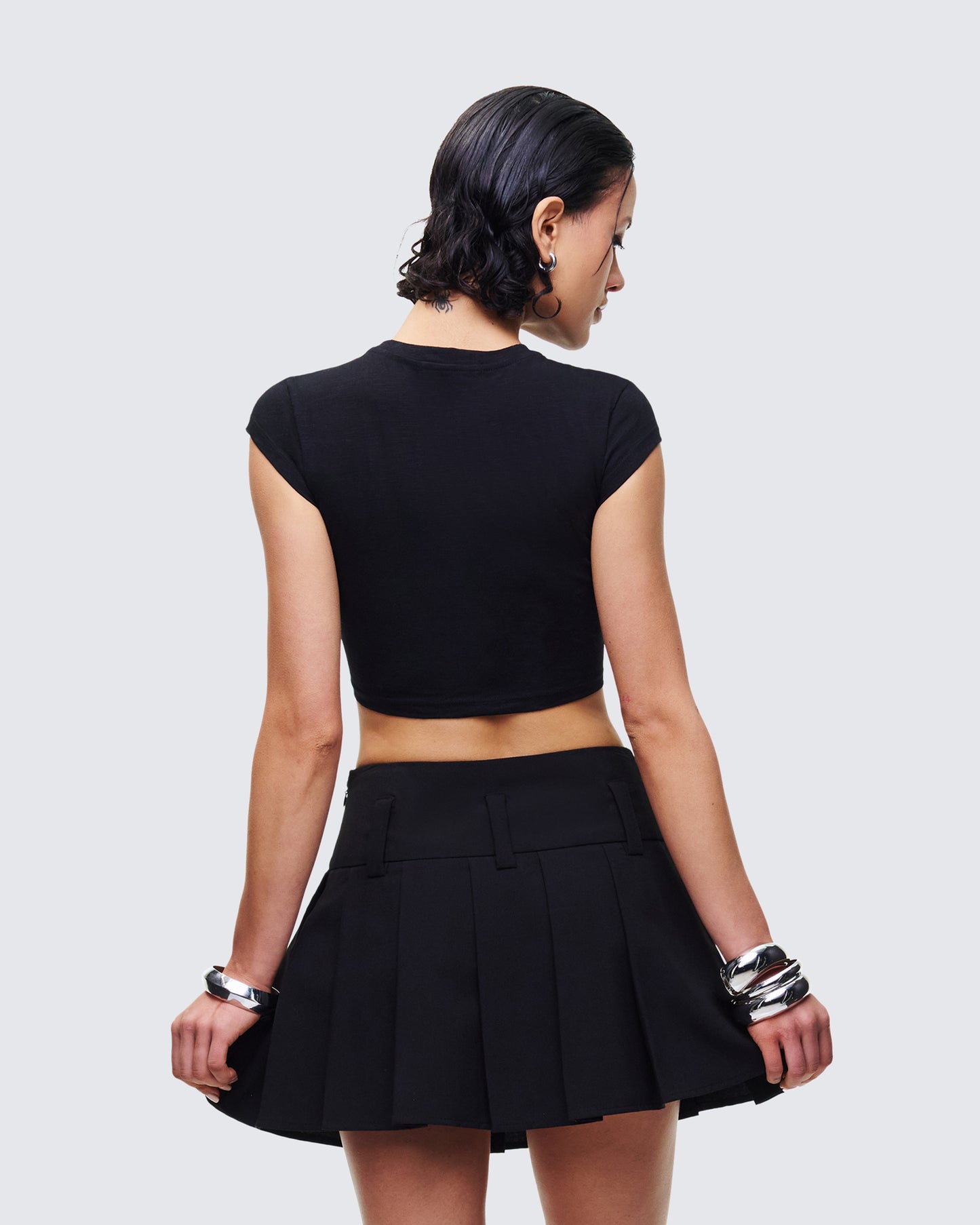 Clea Black Capricorn Graphic Top