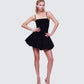 Hadley Black Bubble Mini Dress
