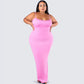 Kayla Pink Fitted Maxi Dress