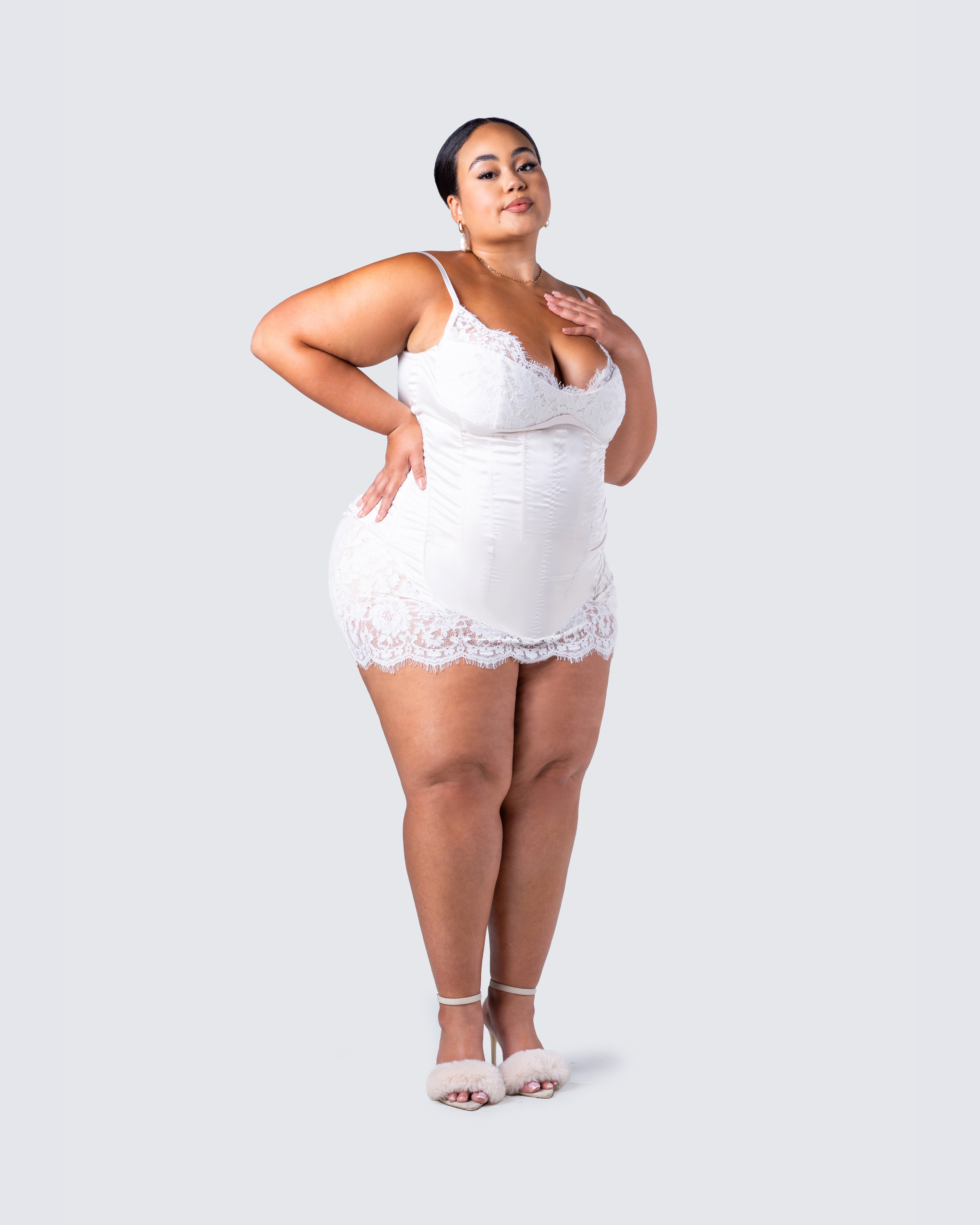 Rosie White Corset Dress FINESSE