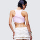 Maxine Pink Graphic Cut Off Tank