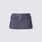 Tami Grey Suiting Micro Mini Skort