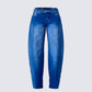 Amets Blue Denim  Barrel Leg Jean