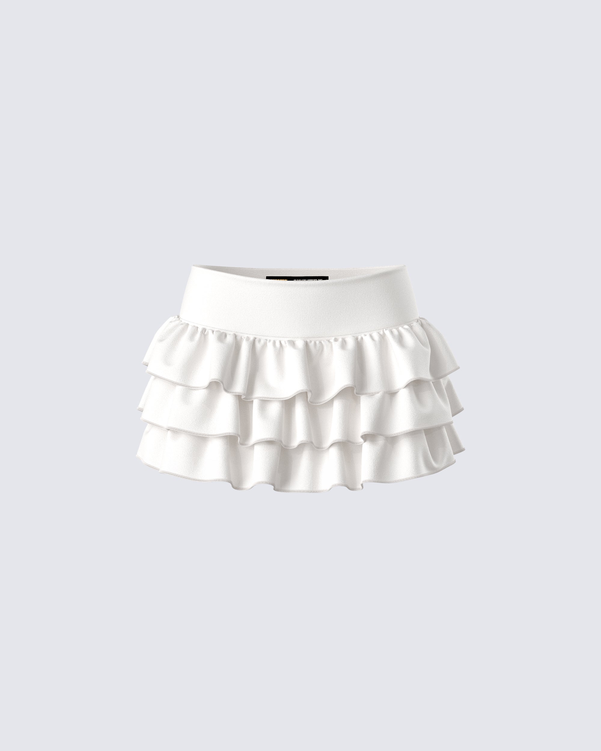 Fable Ivory Ruffle Micro Mini Skirt – FINESSE