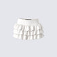 Fable Ivory Ruffle Micro Mini Skirt