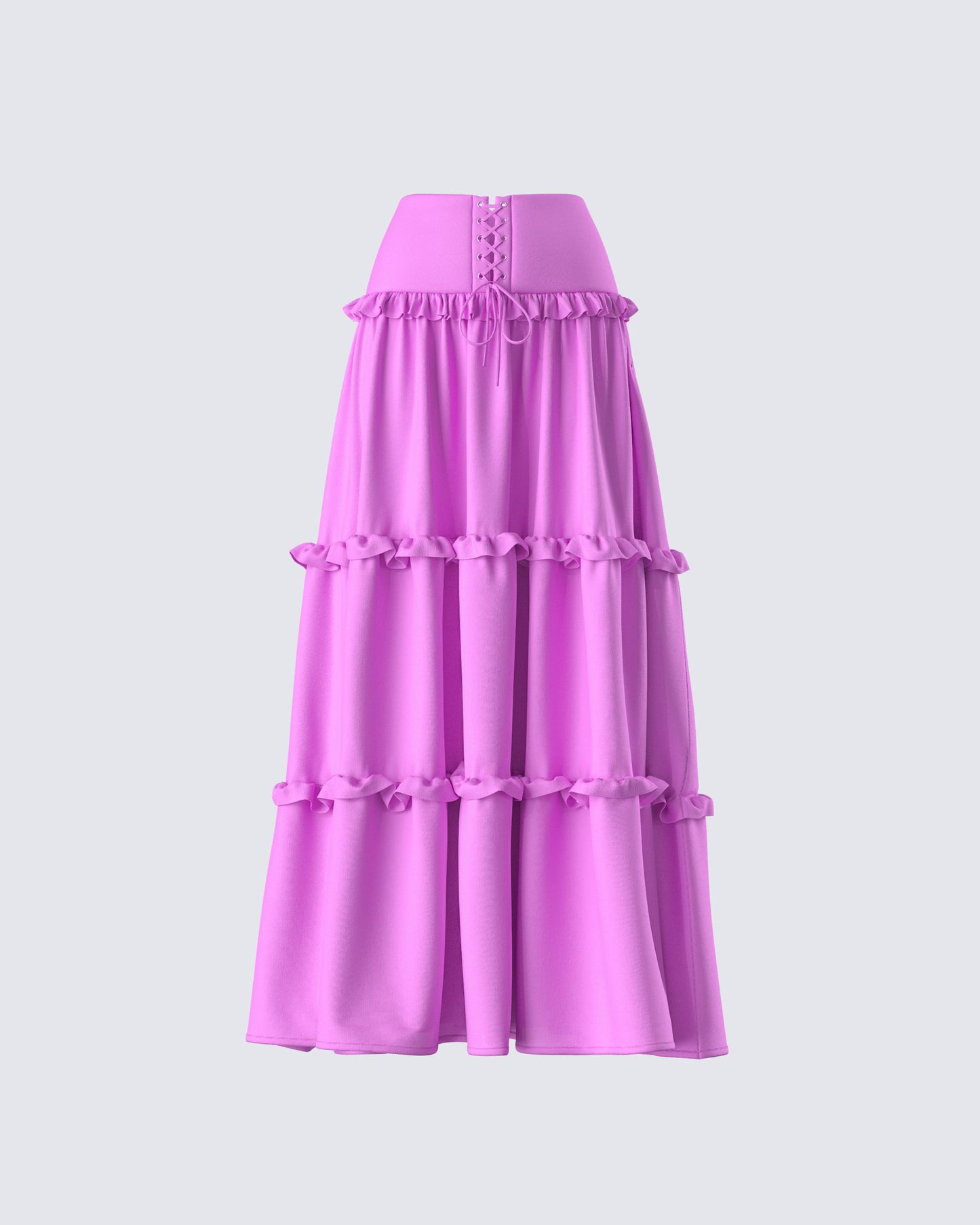 Fabiana Lilac Tiered Maxi Skirt