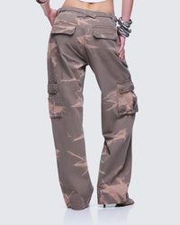Oihana Brown Twill Cargo Pant