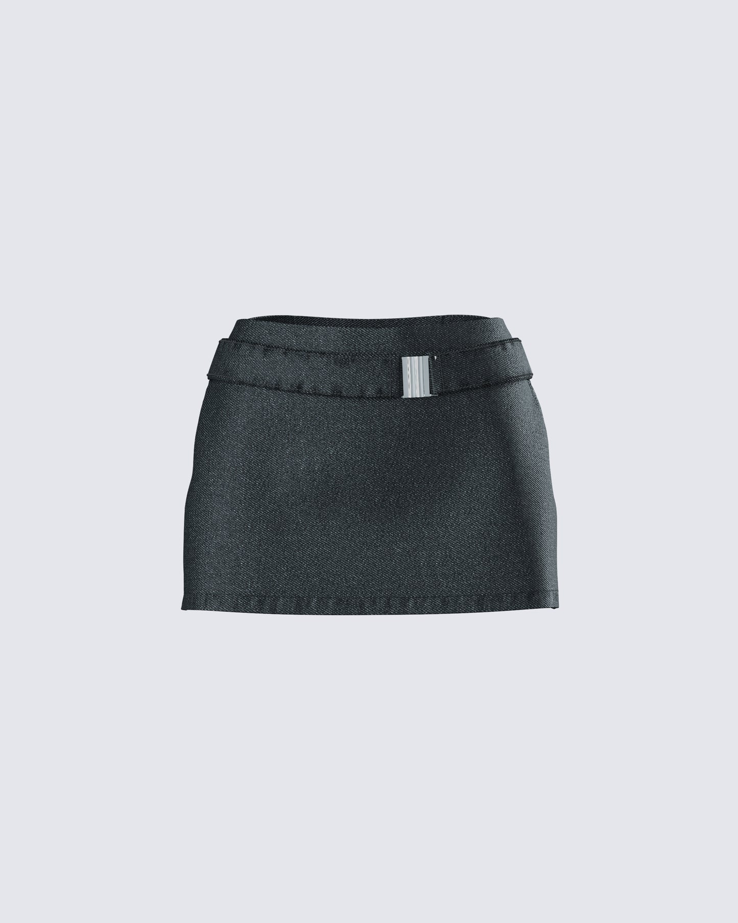 Sammy Black Belted Mini Skirt