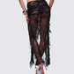 Elyra Black Lace Sheer Maxi Skirt