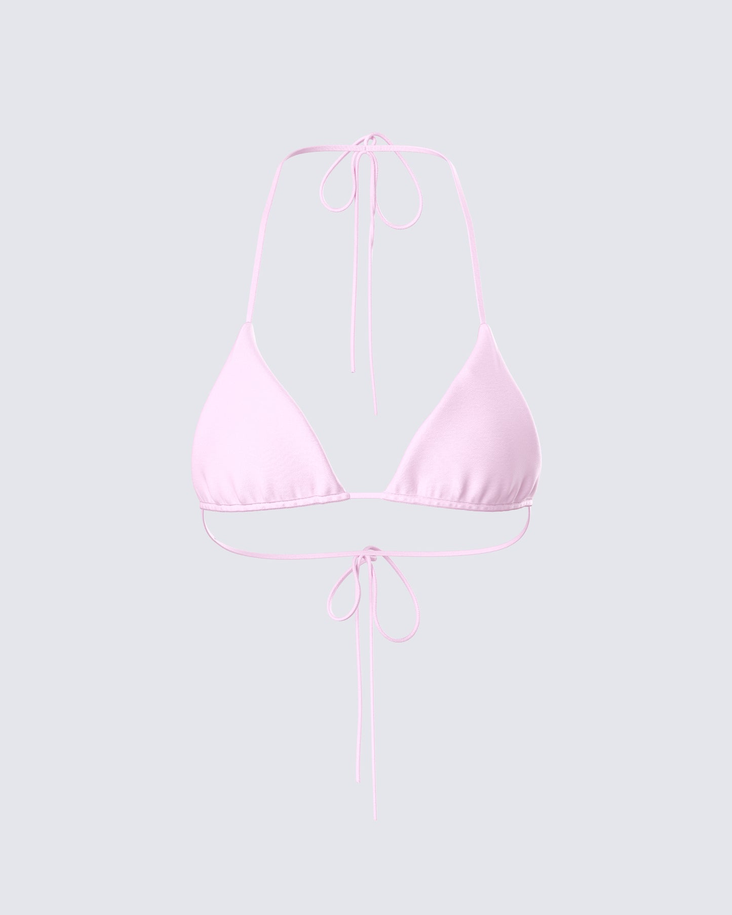 Halsey Pink Triangle Bikini Top