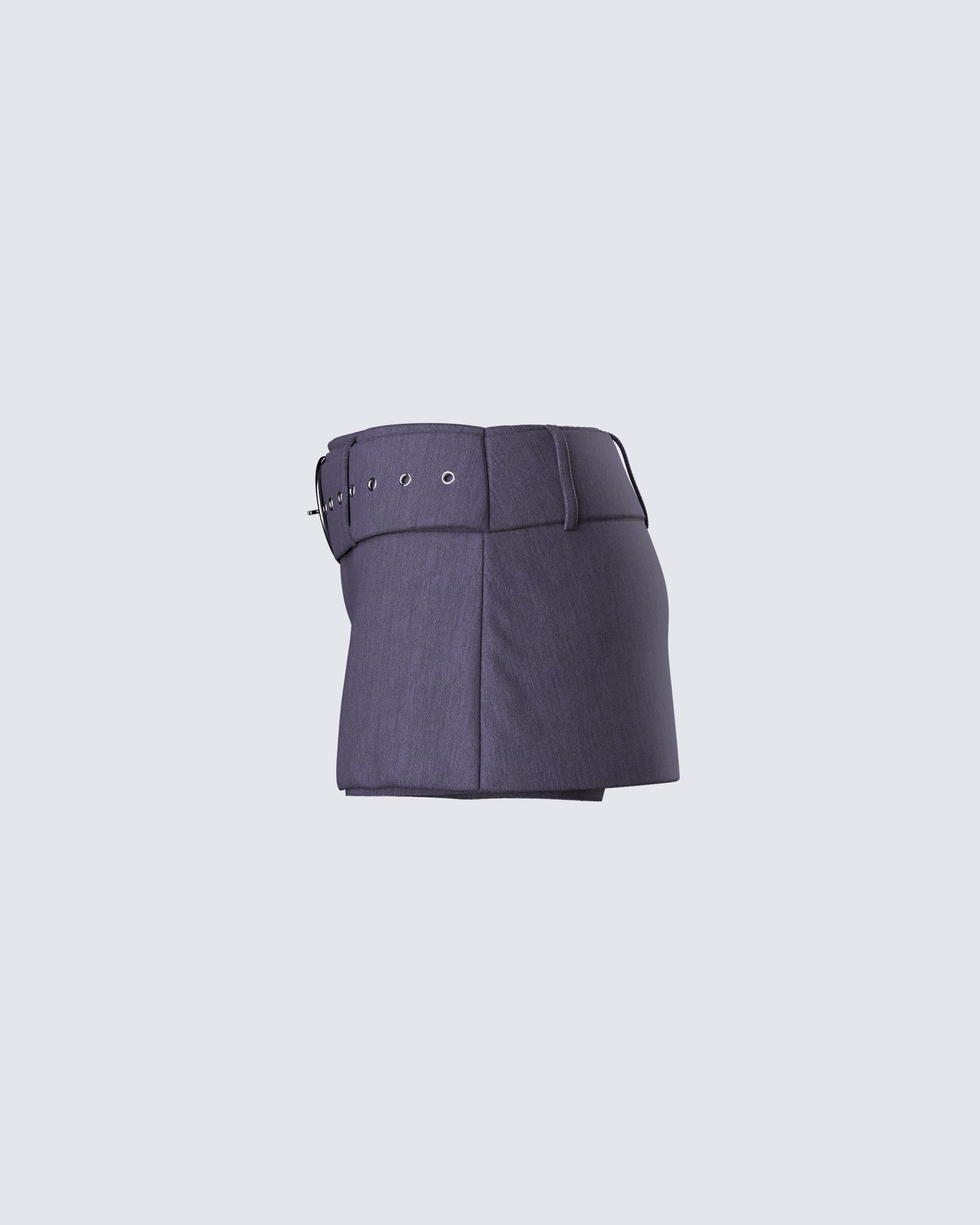 Tami Grey Suiting Micro Mini Skort