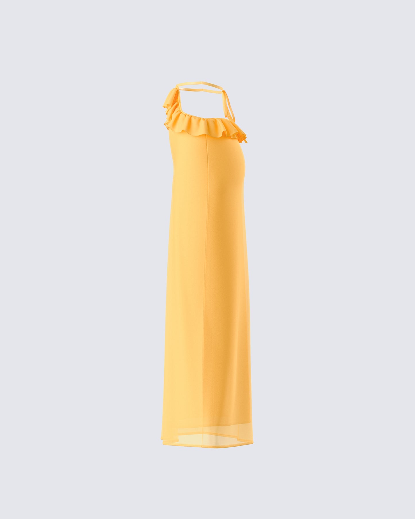 Lyra Yellow Ruffle Maxi Skirt