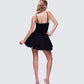 Hadley Black Bubble Mini Dress