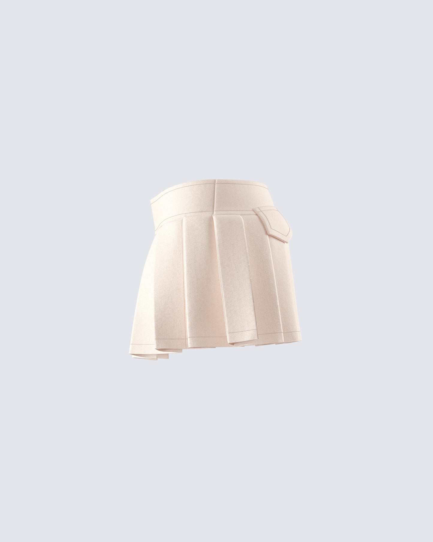 Tina Tan Pleated Mini Skirt