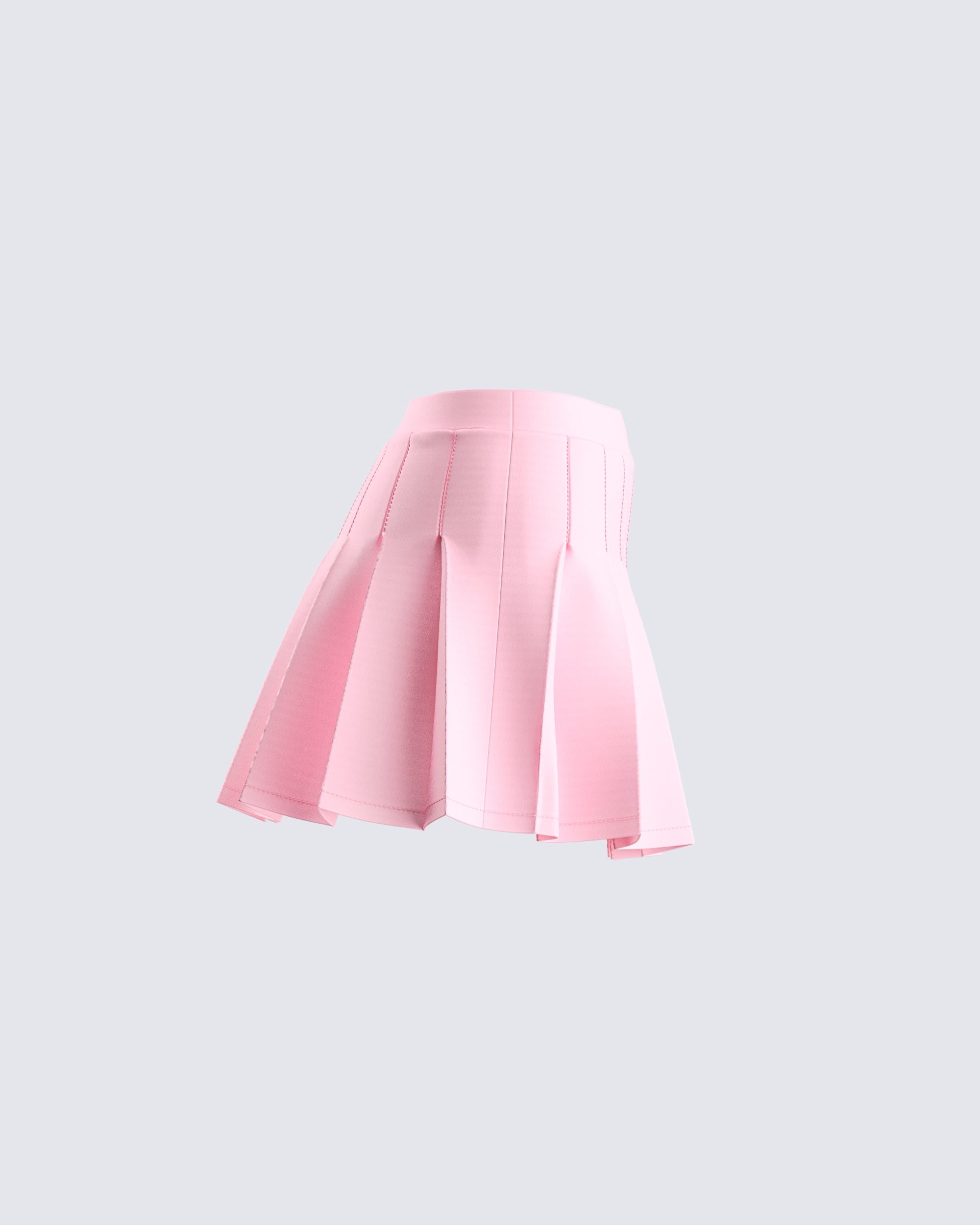 Bella Pink Pleated Mini Skirt FINESSE