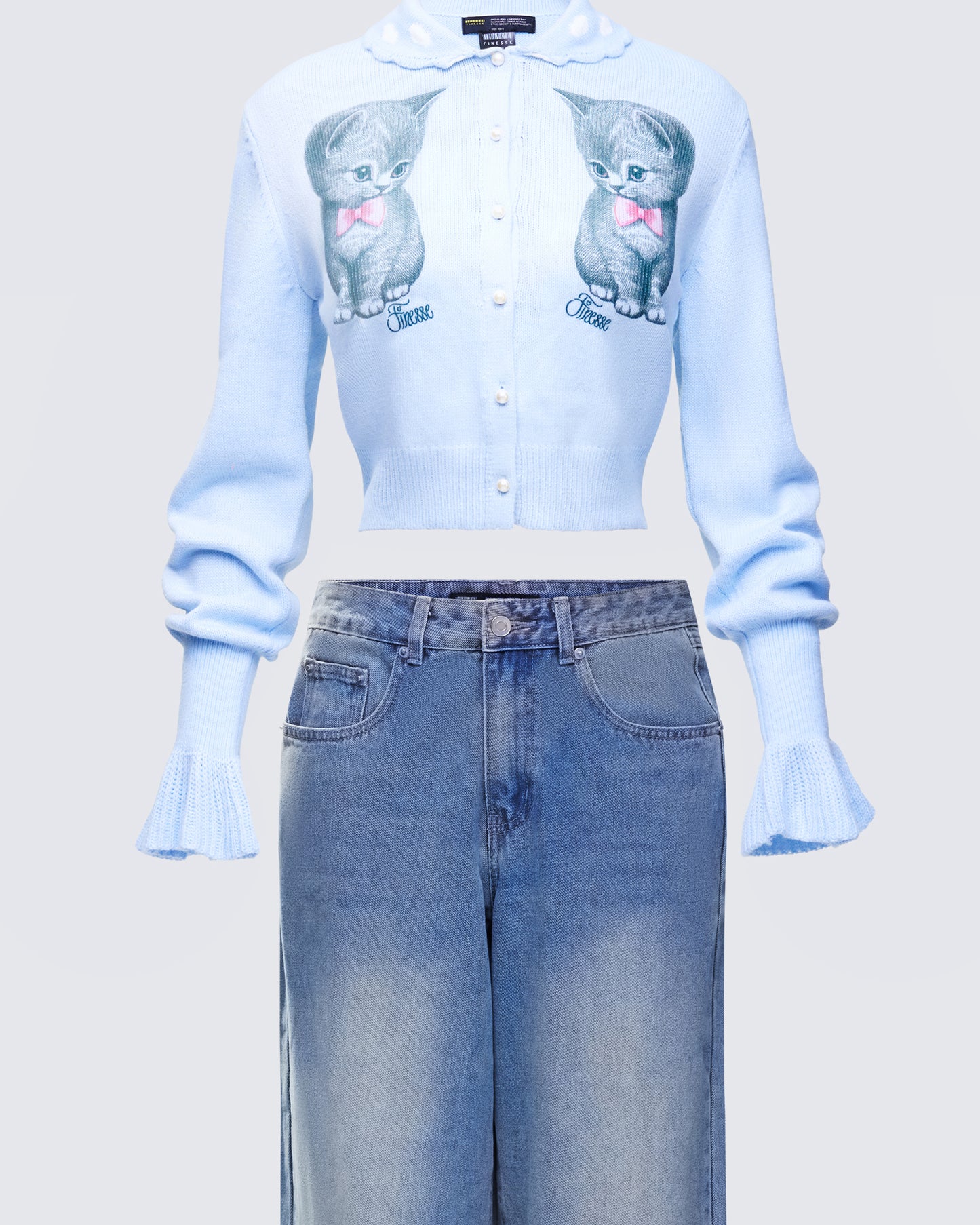Kitty Denim Set  