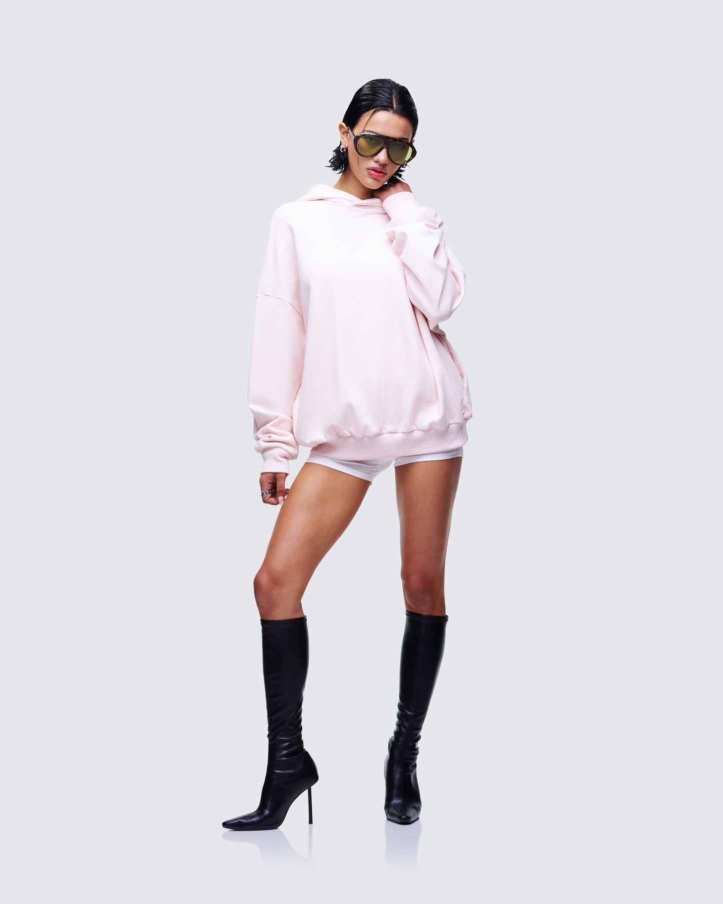 Azariah Stone Oversized Hoodie Top