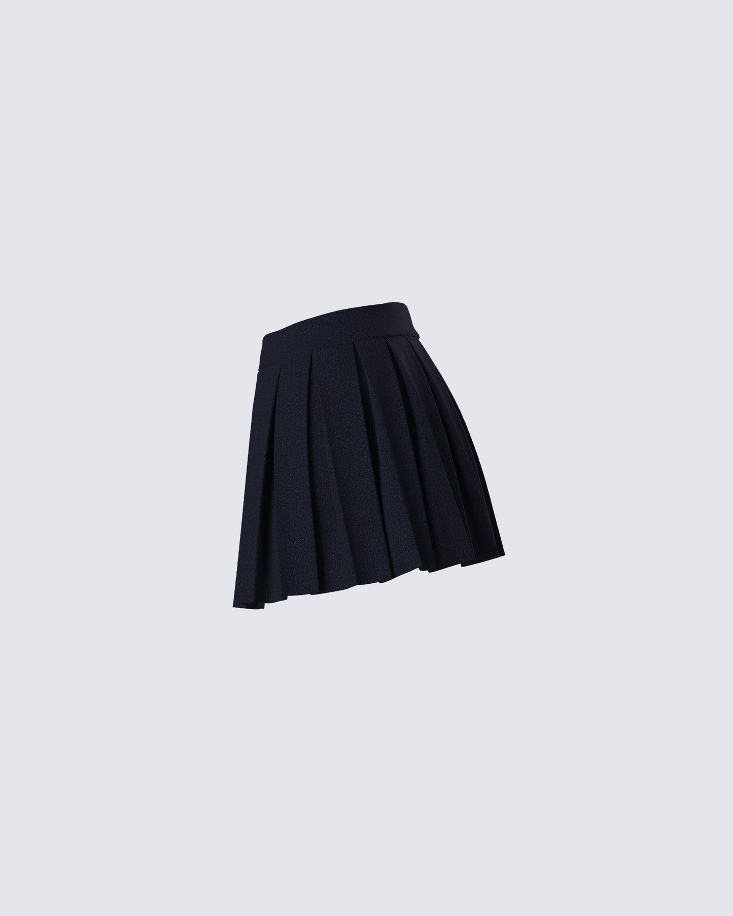 Supriya Black Pleated Mini Skirt