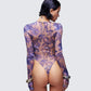 Thorne Multi Mesh Tattoo Printed Bodysuit