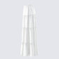 Bailee White Tiered Midi Skirt