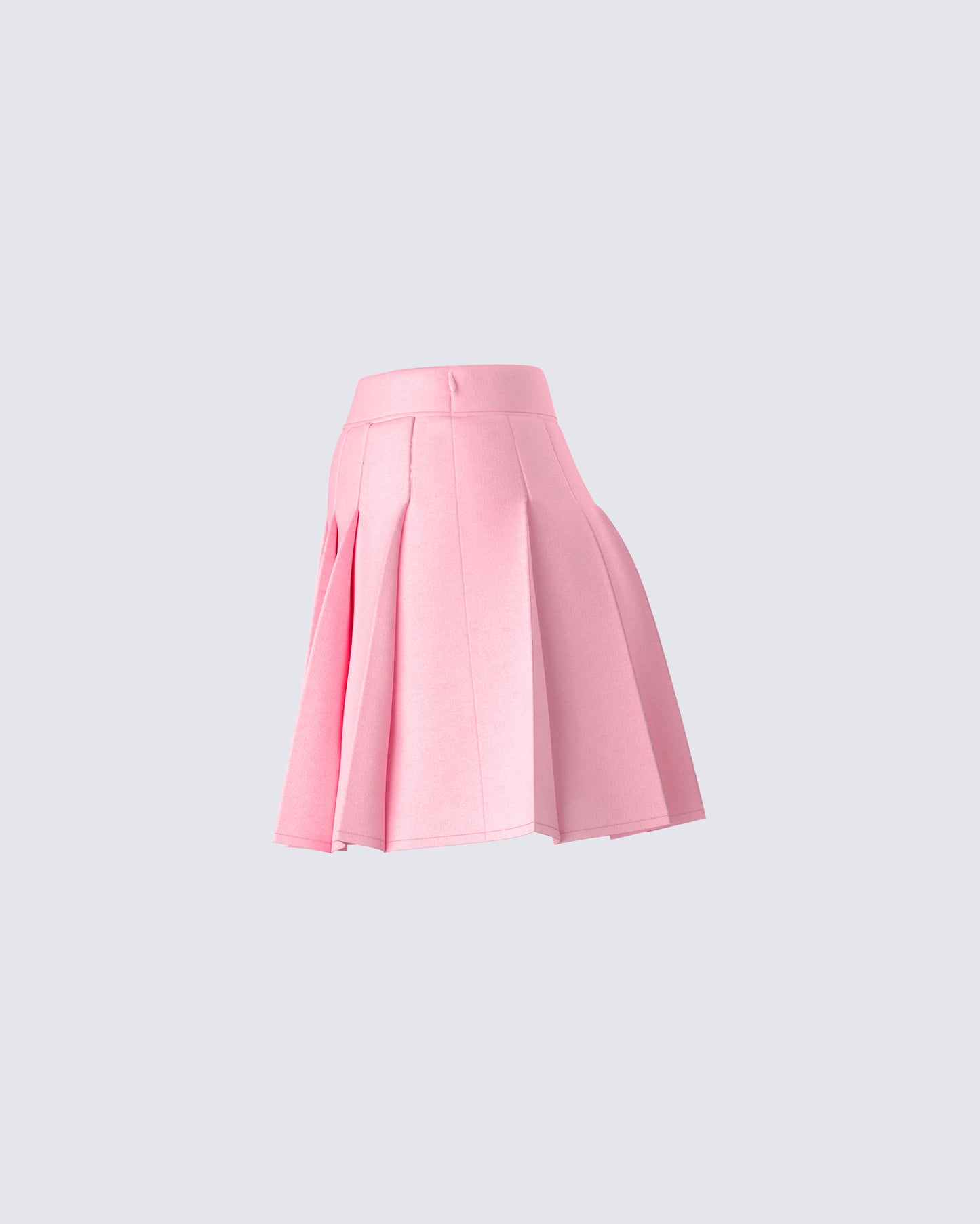 Bella Pink Pleated Mini Skirt