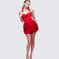 Bellerose Red Rose Detail Halter Corset Top