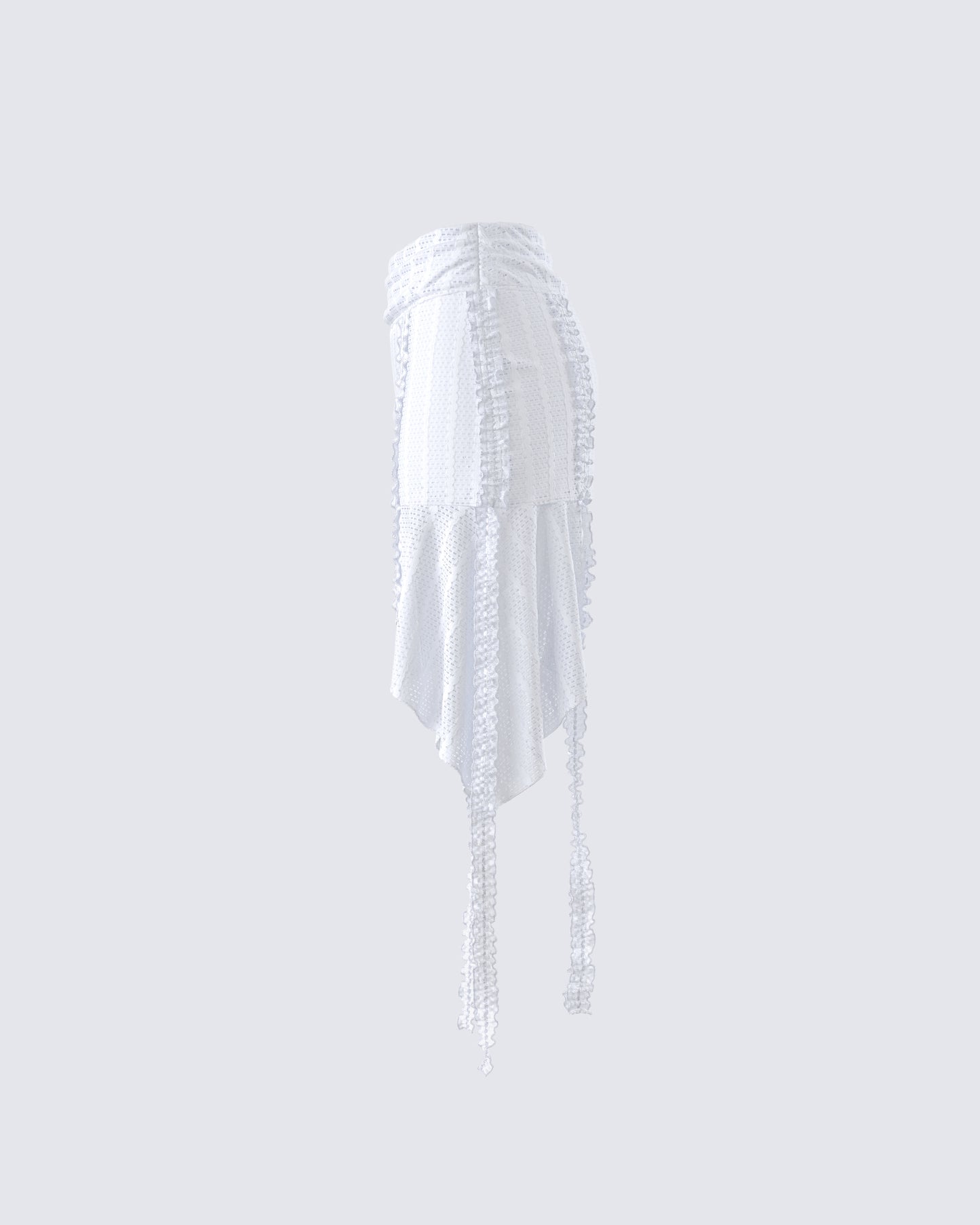 Landry White Ruffle Skirt