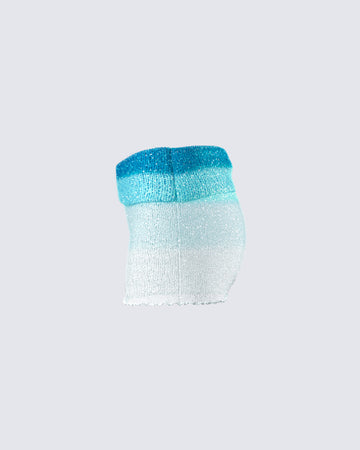 Vanessa Turquoise Sequin Skirt