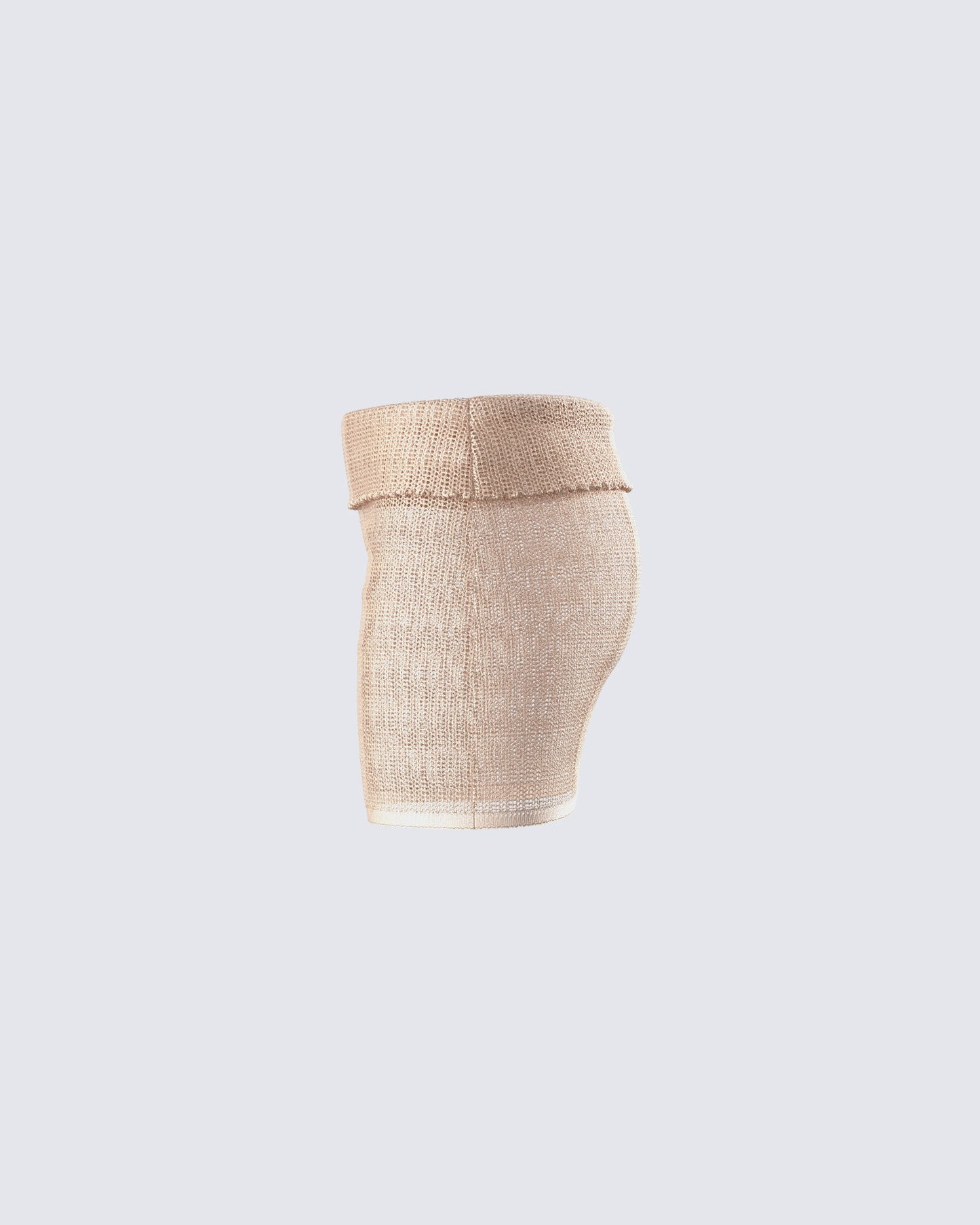 Sakura Gold Knit Micro Mini Skirt