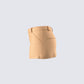 Harwell Tan Twill Mini Skirt